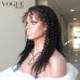 Brazilian Virgin Kinky Curly Wig Glueless Lace Front Human Hair Wig